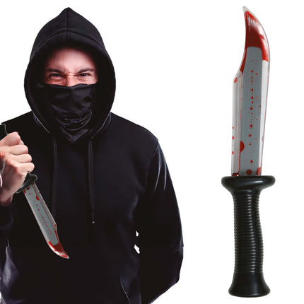 Halloween väärennetty veitsi 34cm