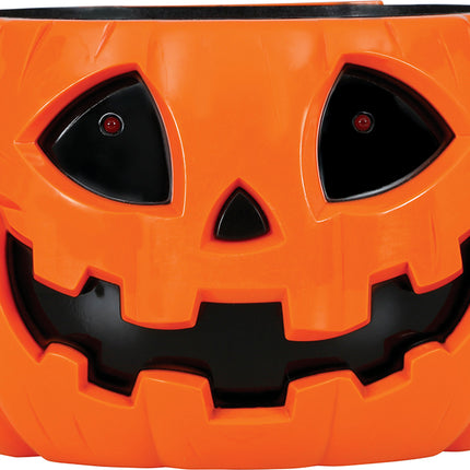 Halloween Bowl Kurpitsa valo, ääni ja liike 15cm