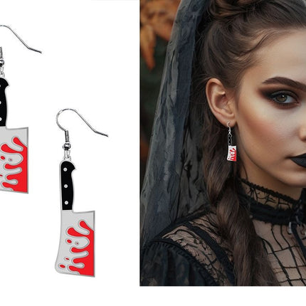 Halloween-korvakorut: lihakirves