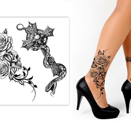 Halloween Nep Tattoo Zwart 2st