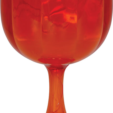 Oranje Wijnglas Pompoen 18cm