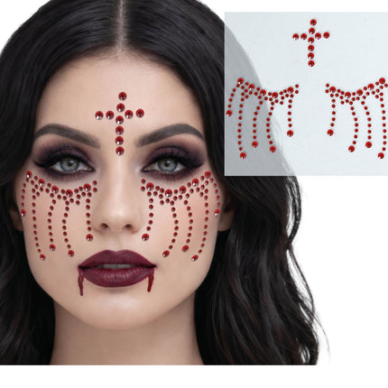 Halloween-kasvotarrat: Punainen risti