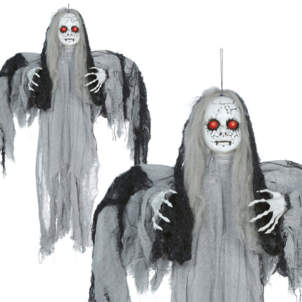 Halloween Skelet Vleugels Licht, Geluid En Beweging 95cm