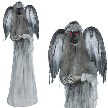 Halloween-pop-figuuri ”Dark Angel”, valoilla, äänillä ja liikkeillä, 1,7 m