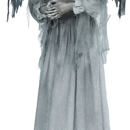Halloween-pop-figuuri ”Dark Angel”, valoilla, äänillä ja liikkeillä, 1,7 m