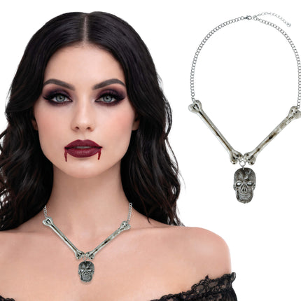 Halloween Ketting Doodskop En Botten