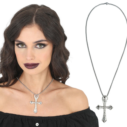 Halloween Ketting Kruis 6,5cm