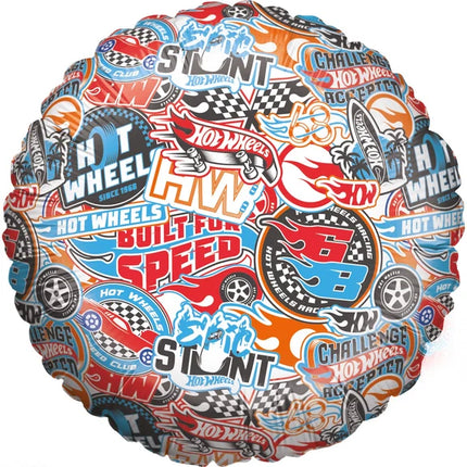 Hot Wheels -heliumilmapallo, värillinen, tyhjä, 45 cm