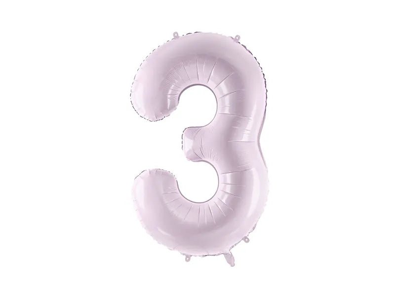 3 Jaar Cijfer Ballon Paars Leeg 72cm van Partydeco koop je bij Partywinkel
