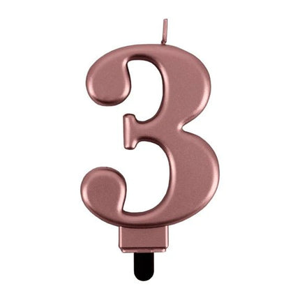 3 Jaar Kaars Rose Goud van VDV Benefit koop je bij Partywinkel