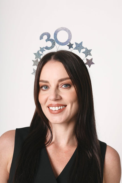 30 Jaar Haarband Zilver van Partydeco koop je bij Partywinkel