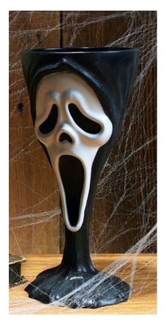 Halloween-muki, musta-valkoinen aave