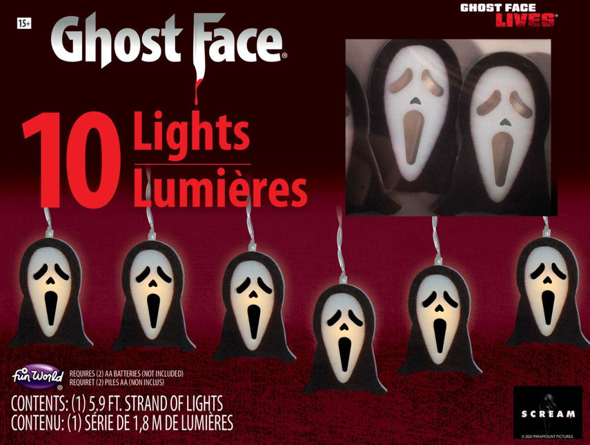 Ghostface-LED-valot 1,8 m
