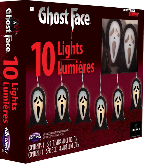Ghostface-LED-valot 1,8 m