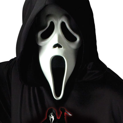 Ghostface-naamio ja huppu