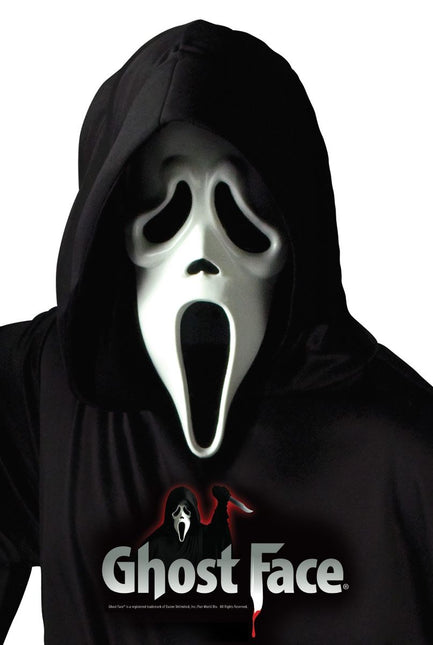 Ghostface-naamio ja huppu