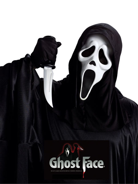 Ghostface-naamio, jossa on veitsi