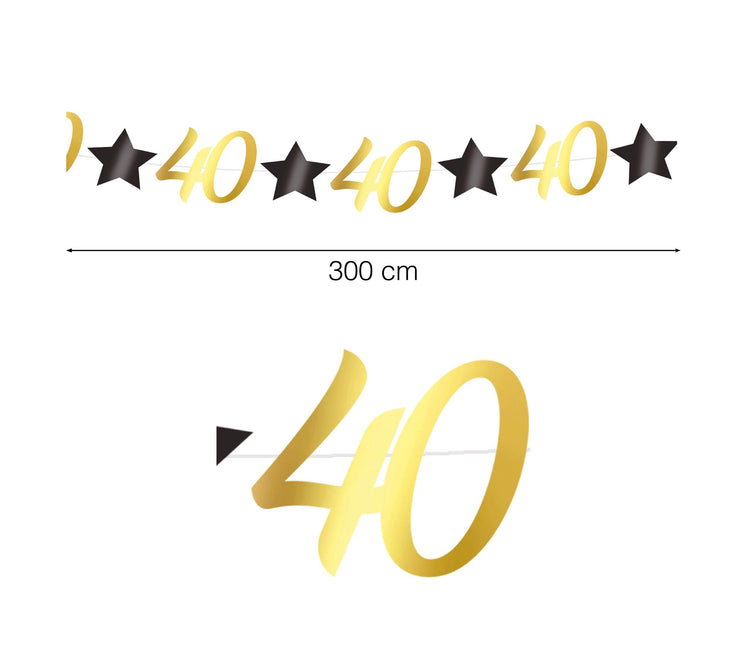 Garland 40 vuotta 3m