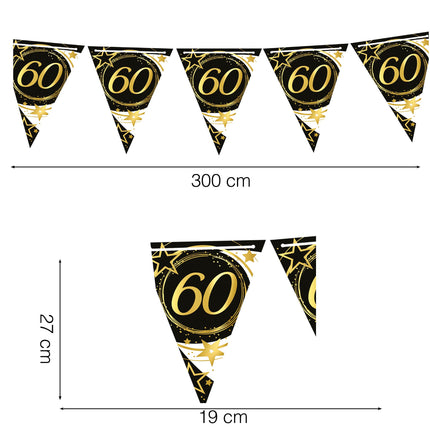 Garland 60 vuotta paperi 3m