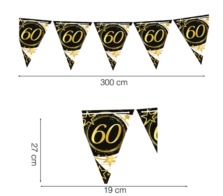 Garland 60 vuotta paperi 3m