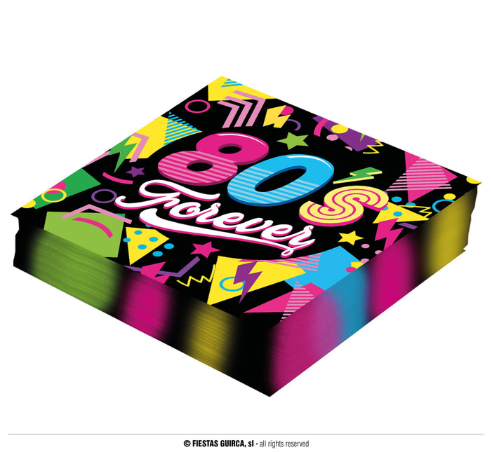 Neon 80S lautasliinat 33cm 12kpl