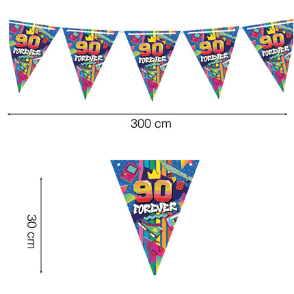 90s Garland värillinen 3m