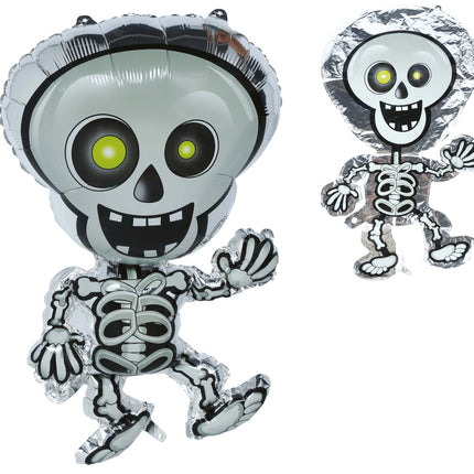 Halloween-heliumilmapallo, luuranko, tyhjä, 65 cm