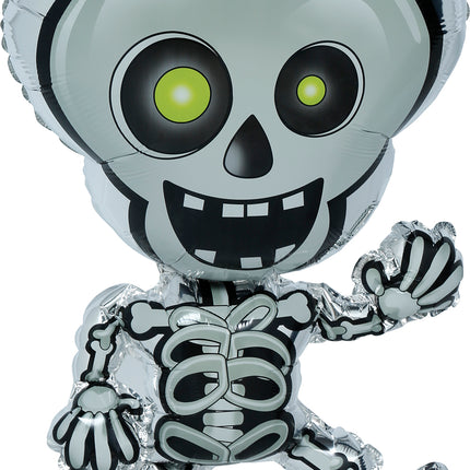 Halloween-heliumilmapallo, luuranko, tyhjä, 65 cm