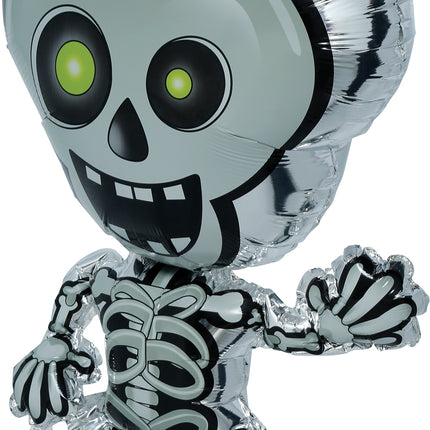 Halloween-heliumilmapallo, luuranko, tyhjä, 65 cm