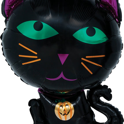 Halloween-heliumilmapallo, kissa, tyhjä, 60 cm