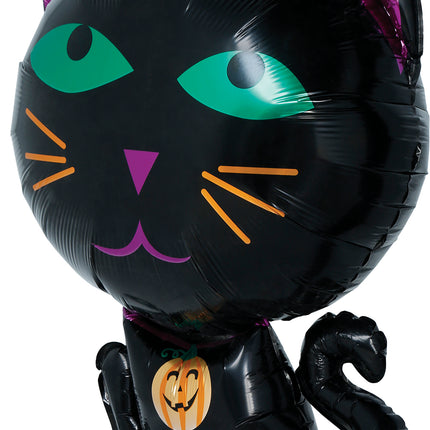 Halloween-heliumilmapallo, kissa, tyhjä, 60 cm