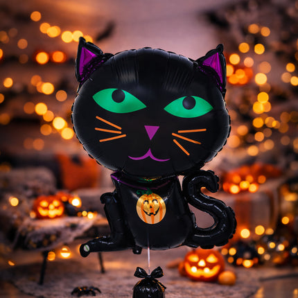 Halloween-heliumilmapallo, kissa, tyhjä, 60 cm