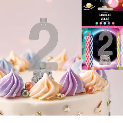 Kynttilänjalka 2 vuotta Led 13cm