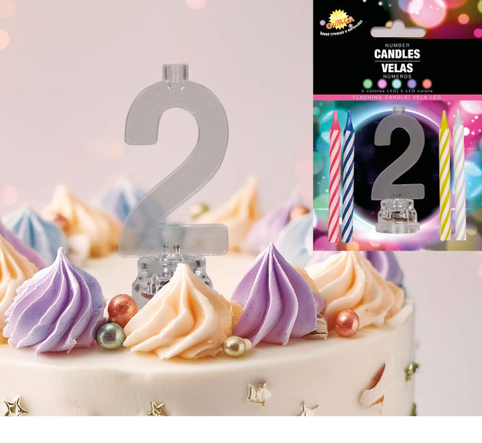 Kynttilänjalka 2 vuotta Led 13cm