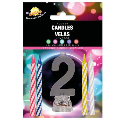 Kynttilänjalka 2 vuotta Led 13cm