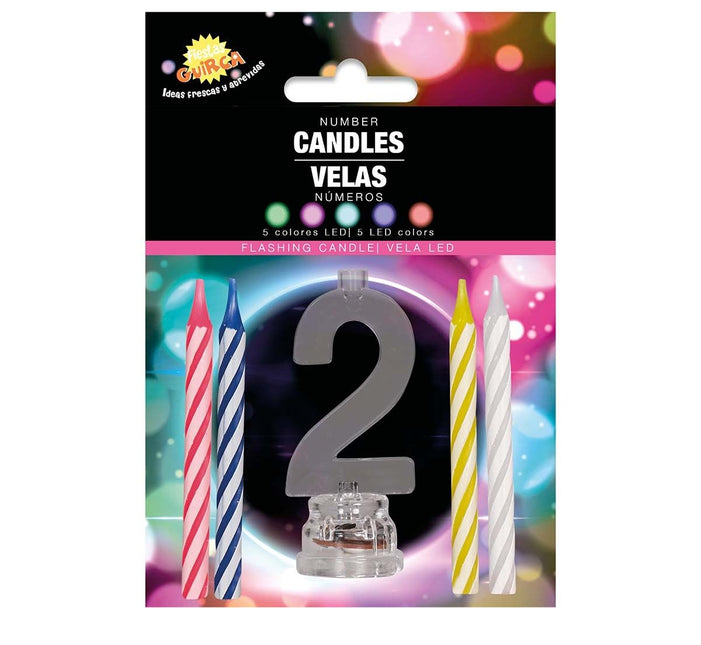 Kynttilänjalka 2 vuotta Led 13cm