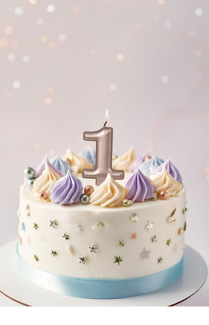 Rose Gold kynttilä 1 vuosi 8cm