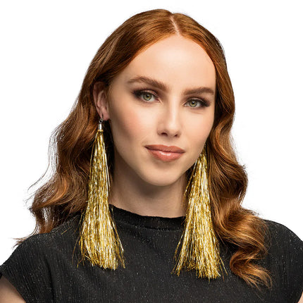 Gouden Oorbellen 20cm