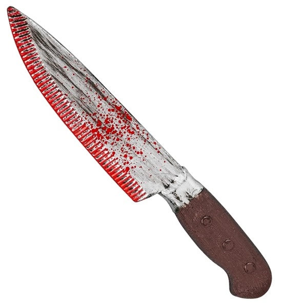 Halloween-teemainen verinen leikkiveitsi