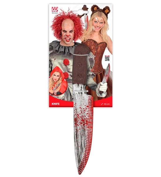 Halloween-teemainen verinen leikkiveitsi