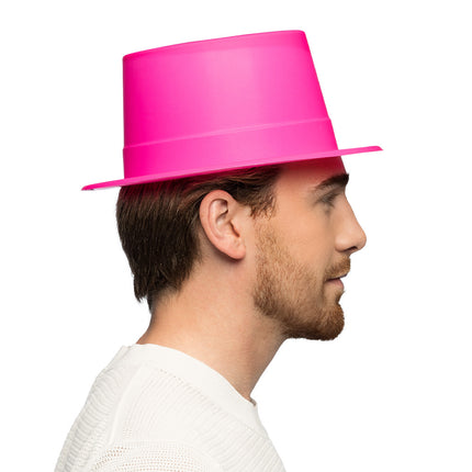Neon Hoed Roze