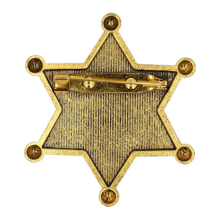 ”Sheriff” -merkki, metallia, kultainen