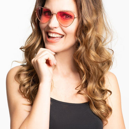 Silmälasit rakkaus punainen