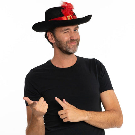 Muskettisoturi hattu huopa