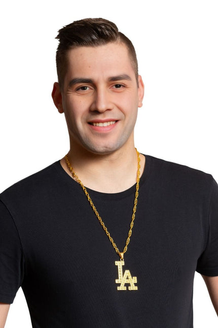 LA kultainen kaulakoru metalli