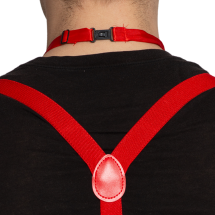 Sarja Suspenders/Goggles/Stripe Punainen