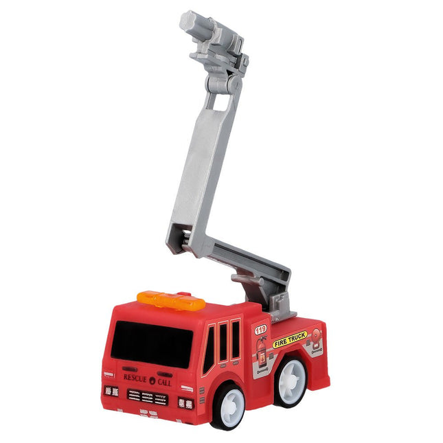 Brandweer Uitdeelcadeautjes Terugtrek Auto'S 5,3cm 4st van Boland koop je bij Partywinkel