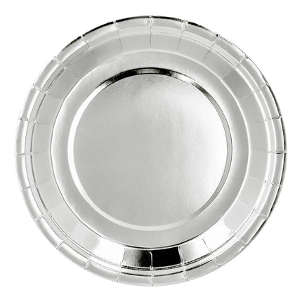 Zilveren Borden Karton 23cm 6st