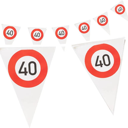 40 Jaar Slinger Verkeersbord 4m van VDV Benefit koop je bij Partywinkel