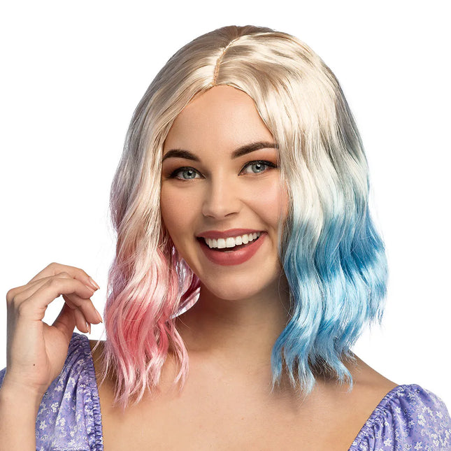 Vaalea Dip Dye -peruukki